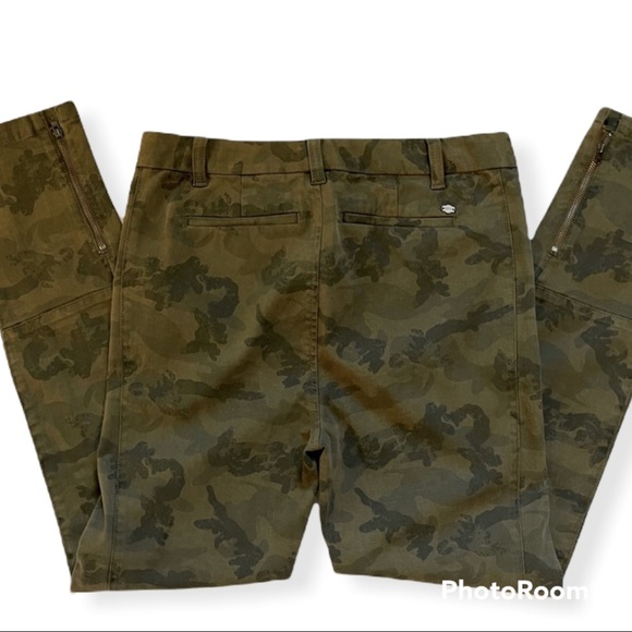 Ecru Moto Camo Pants Size 4 - Picture 2 of 6
